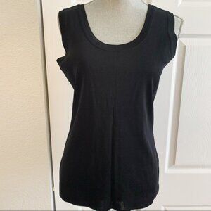 Misook Black Classic Thick Tank Shell Top Office Dressy S